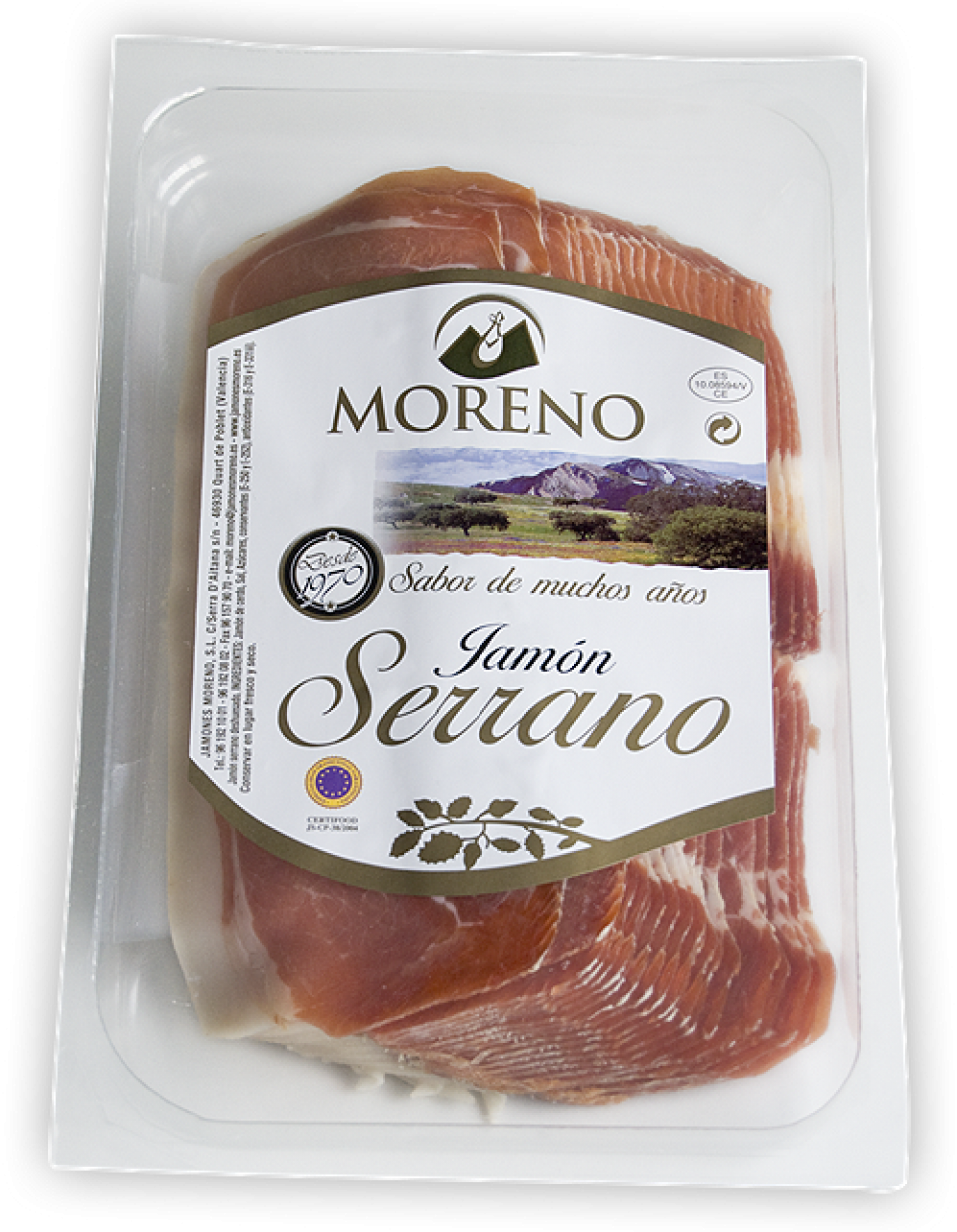 JAMBON SERRANO / LONCHEADO / BANDEJA 500 GRAMOS